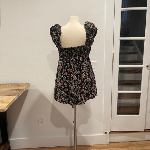 SOLD Free People Corduroy Floral Printed Tunic Babydoll Dress NWOT S… - Picture 14 of 15